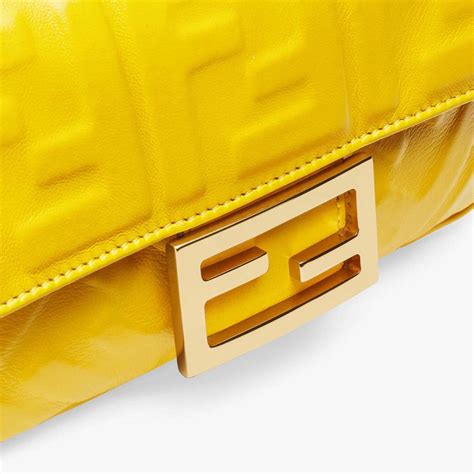 fendi baguette yellow.